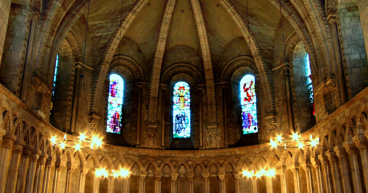 Inside of Chapter House in Durham Cathedral